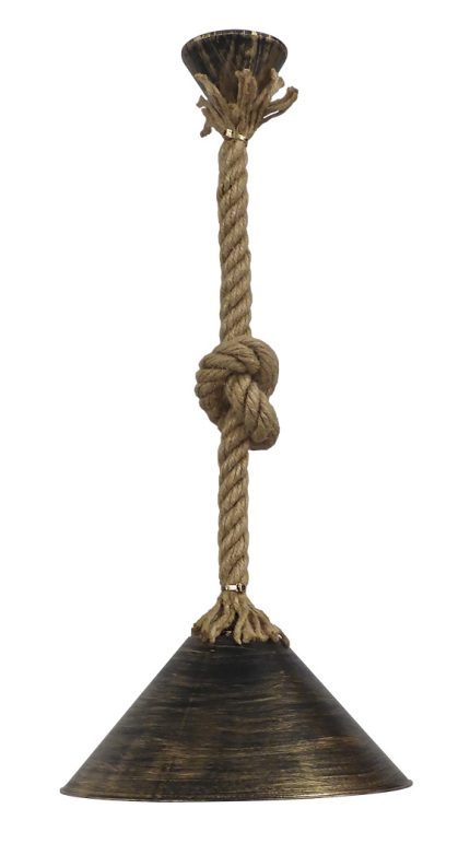 Κρεμαστό φωτιστικό CONOS/30 ROPE 1L UT-BR