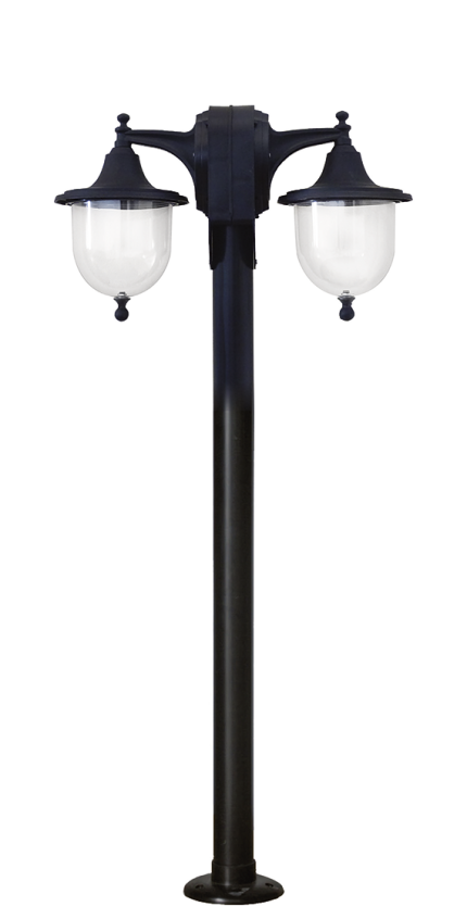 Κήπου φωτιστικό LP-511EB 2L 1M BLACK