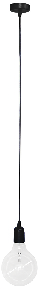 Κρεμαστό φωτιστικό KA-01 1/L BLACK CABLE