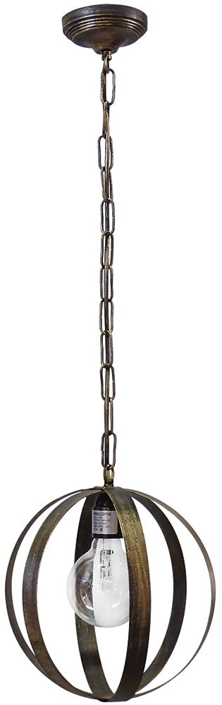Κρεμαστό φωτιστικό μεταλλικό LAMA/25  1/L CHAIN BRONZE