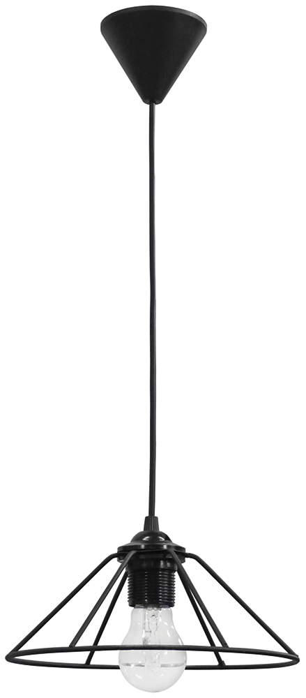 images Φωτιστικό μεταλλικό FUN-350/18 1L PENDEL BLACK