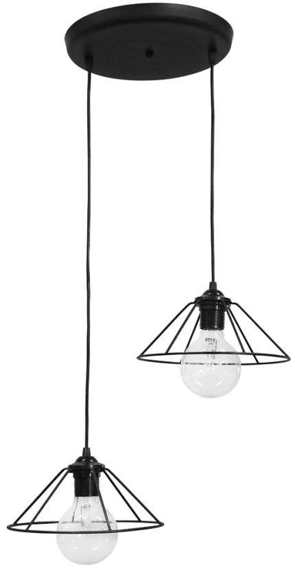 Φωτιστικό Κρεμαστό/Οροφής FUN-350 3L PENDEL BLACK