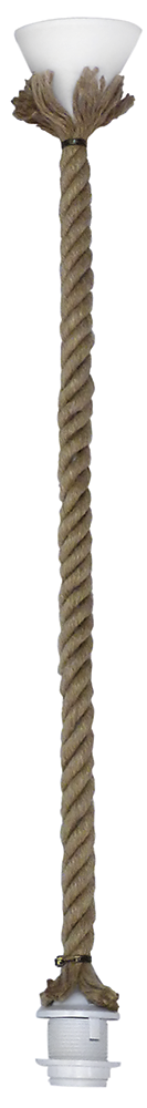 Κρεμαστό φωτιστικό  E/27K ROPE RING 1L UT-WH