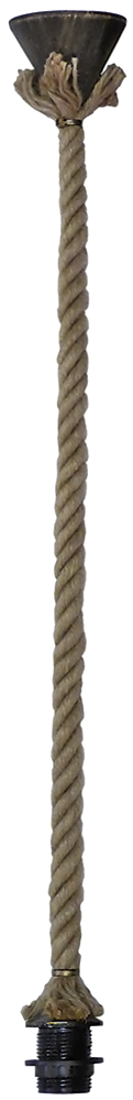Κρεμαστό φωτιστικό  E/27K ROPE RING 1L UT-BR