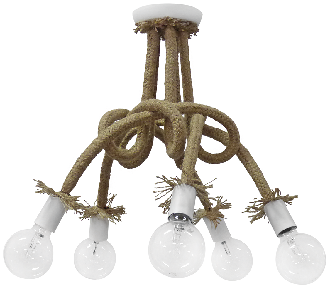 images Φωτιστικό οροφής σχοινί PLEX 5/L ROPE UT-WHITE