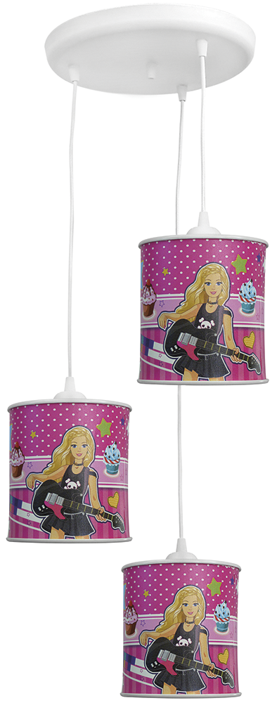 Παιδικό φωτιστικό KID 3L PENDEL Φ15 GIRL -B-