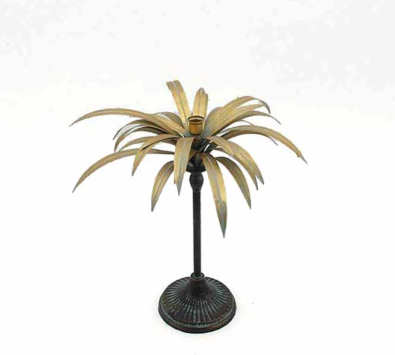 images Μεταλλικό Κηροπήγιο "Palm" 45cm