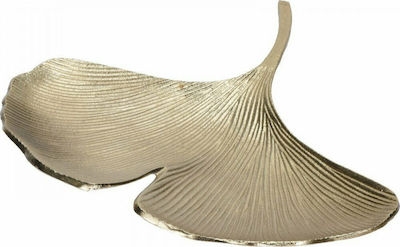 ΜΠΟΛ ΣΧ.ΦΥΛΛΟ GINGKO, ΑΛΟΥΜΙΝΙΟ ΧΡΥΣΟ,37CM