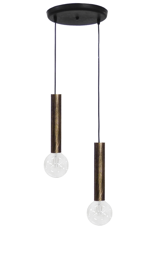 images Φωτιστικό S-42PENDEL 2L BRONZE