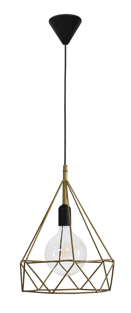 Μοντέρνο φωτιστικό DM-01 1L BLACK METAL