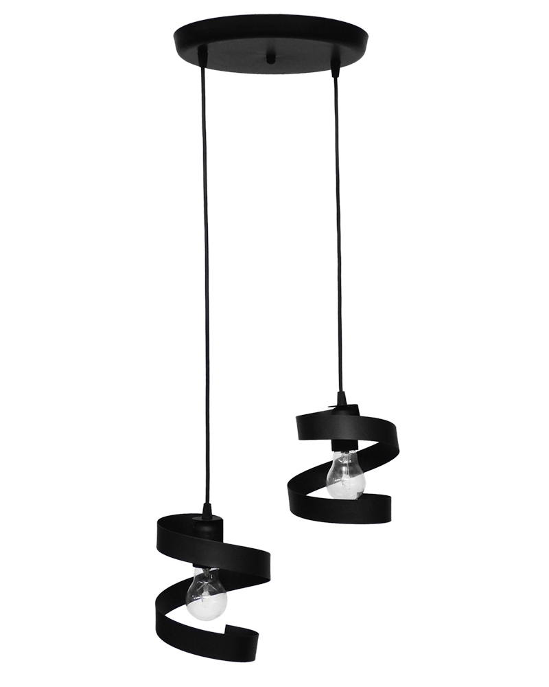 images FLEXI-01 BLACK 2L PENDEL ΜΟΝΤΕΡΝΟ ΚΡΕΜΑΣΤΟ Ε/27