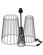 FLB-11 ΜΑΥΡΟ-BLACK ΔΑΠΕΔΟΥ ΒΑΣΗ (ΚΙΤ-3ΤΕΜΑΧΙΩΝ)h130 x Φ32