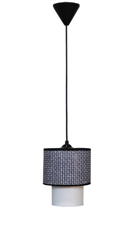 HK-10 BLACK/WHITE Φ16,5/10 Μοντέρνο Φωτιστικό Κρεμαστό E/27