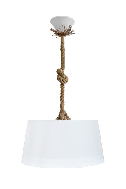 DRUM 1L BL-WHITE Φ35 PENDEL ΚΡΕΜΑΣΤΟ ΠΛΑΣΤΙΚΟ Ε/27