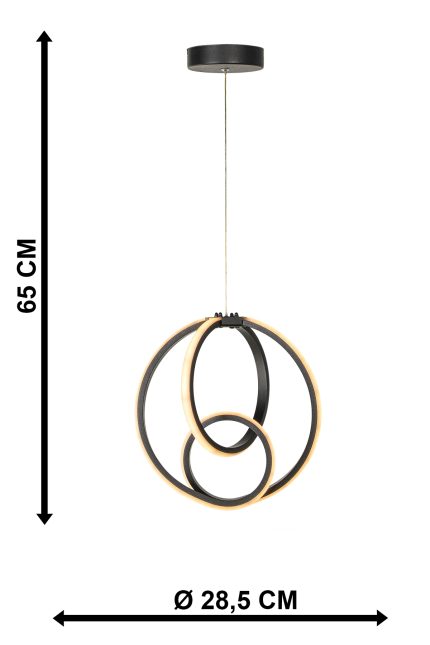 NEON-29 LED BLACK 48W 3000K/4000K/6500K ΦΩΤΙΣΤΙΚΟ LED