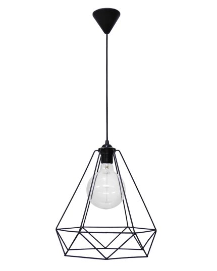 DM-01 NEW 1L BLACK METAL Μοντέρνο φωτιστικό