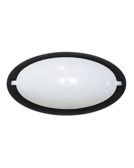 D-212 BLACK ΕΝΣΩΜΑΤΩΜΕΝΟ LED 12W ΟΒΑΛ