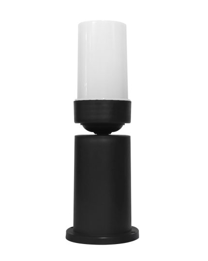 D-06EB 20 cm BLACK Δαπέδου/εδάφους φωτιστικό Ε/27 μαύρο