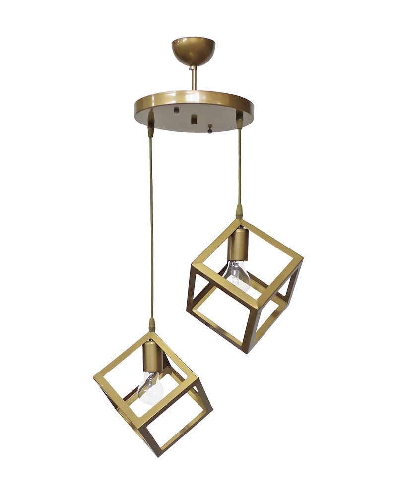 images KYVOS/2L GOLD MAT PENDEL 2/L ΚΡΕΜΑΣΤΟ ΜΕΤ.