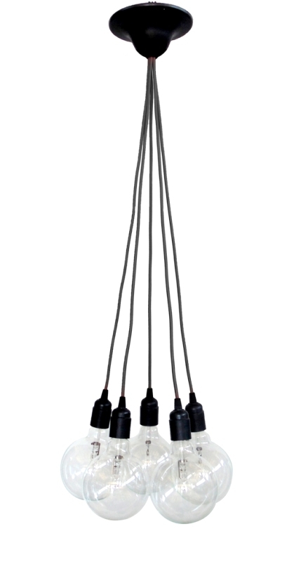 Κρεμαστό φωτιστικό KA-01 5/L BLACK CABLE